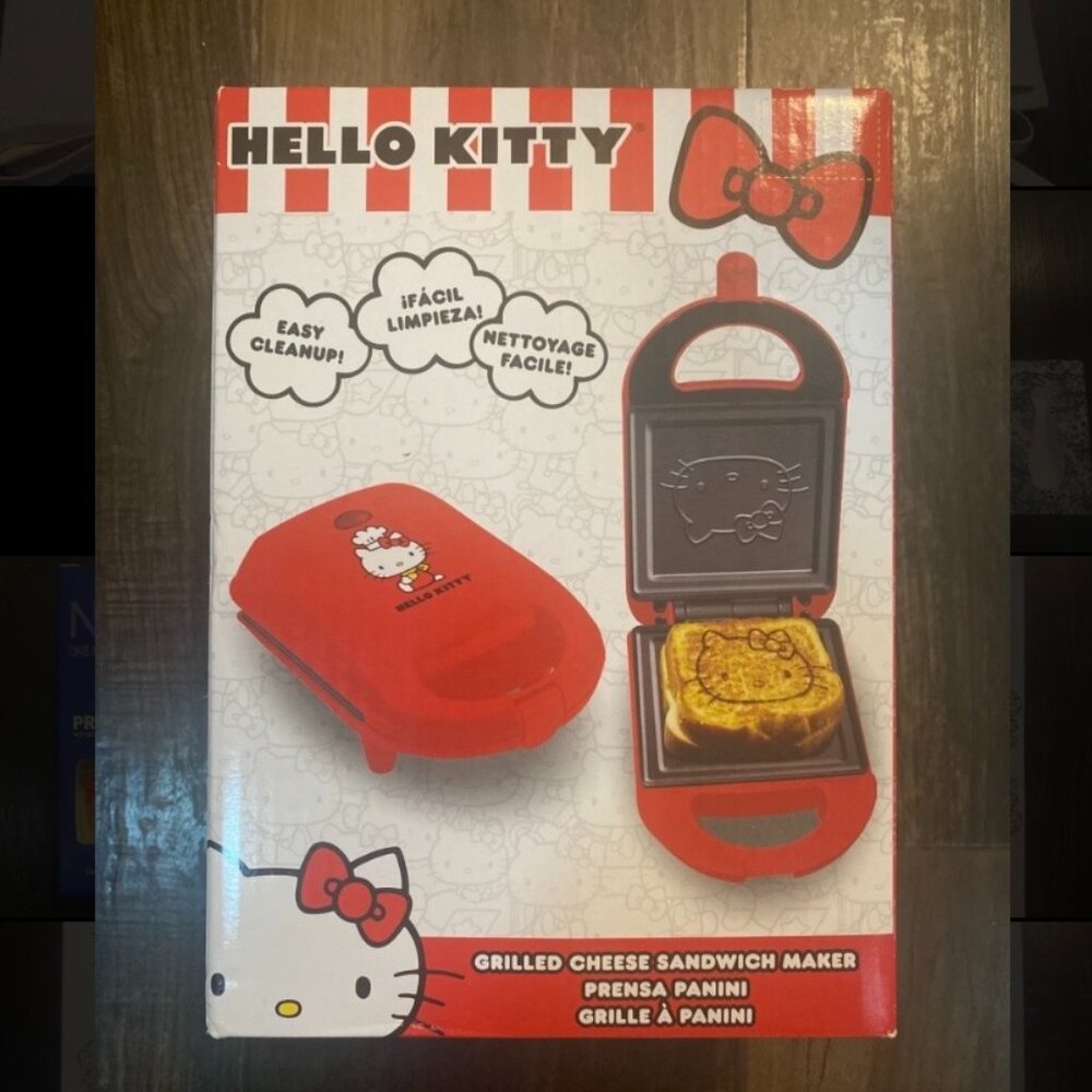 Sanrio Hello Kitty Grilled Cheese Sandwich Maker Panini Press Easy Cleanup